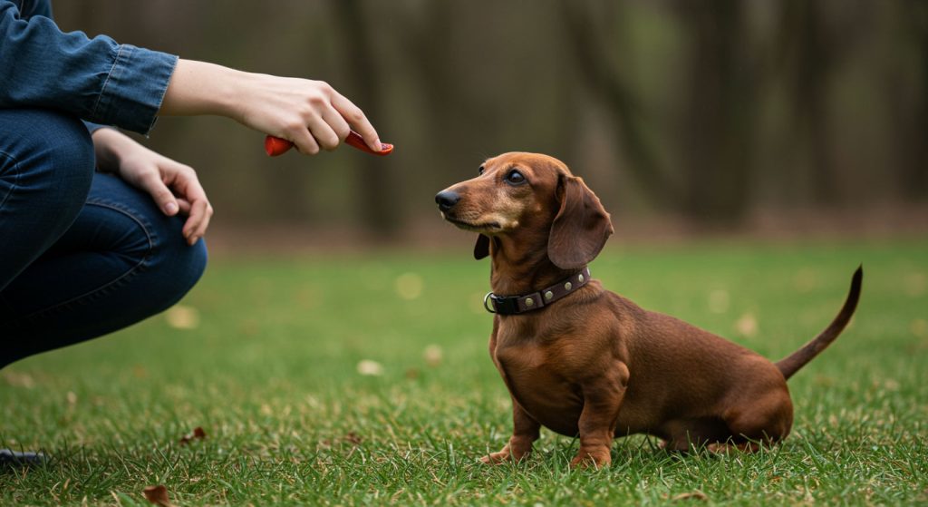Adiestramiento del perro salchicha Dachshund