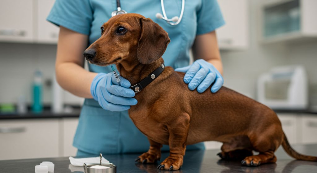 Medicina preventiva para perros salchicha Dachshund